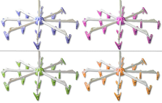 candytoys.ch Wäschespinne mit 16 Klammern 4 Farben sortiert Ø 40 cm candytoys.ch Switzerland