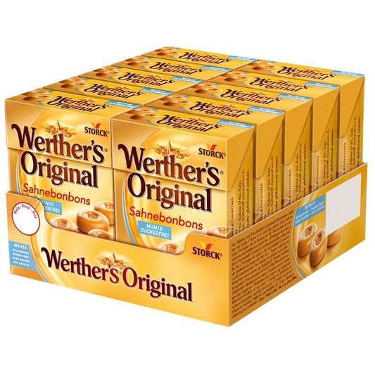 candytoys.ch Werthers Orginal Minis, Bonbon ohne Zucker 10 Packungen