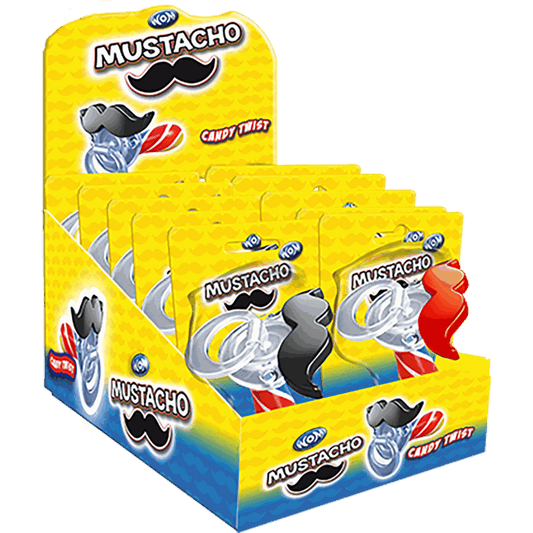 candytoys.ch WOM Mustacho 12 Stück im Karton candytoys.ch Switzerland