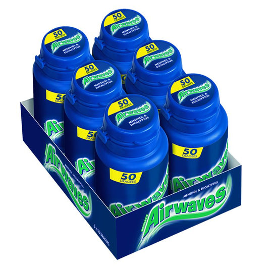 candytoys.ch Wrigley’s Airwaves  Menthol&Eucalyptus  6×50 Dragees candytoys.ch Switzerland