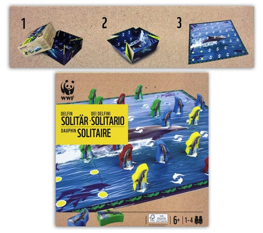 candytoys.ch WWF Delfin Solitär Gesellschaftsspiel in Box ca 21x21x9cm candytoys.ch Switzerland