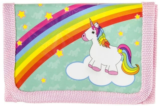Einhorn Geldbörse 11,5x7,5cm mit Reißverschluss und Kartenfächern
