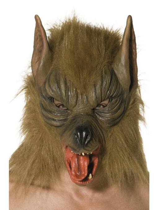 Werwolf Maske mit Haaren für Erwachsene und Kinder