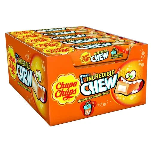 Chupa Chups Chupa Chups Incredible Chew Orange 20 Stück im Karton candytoys.ch Switzerland
