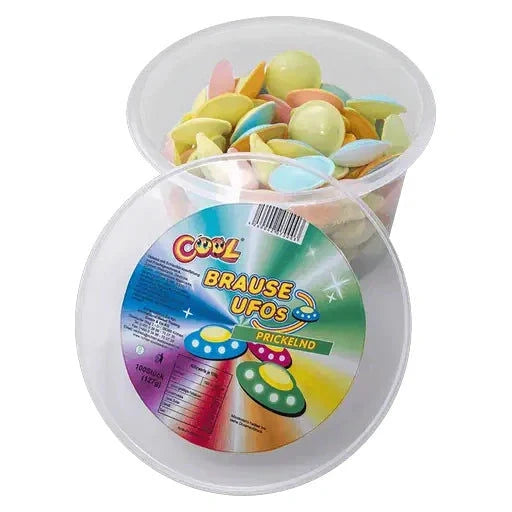 Cool Cool Brause Ufos 100 Stück in der Dose candytoys.ch Switzerland