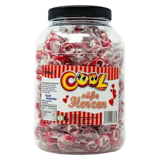 Cool Cool Süße Herzen Bonbons 1kg in der Dose candytoys.ch Switzerland