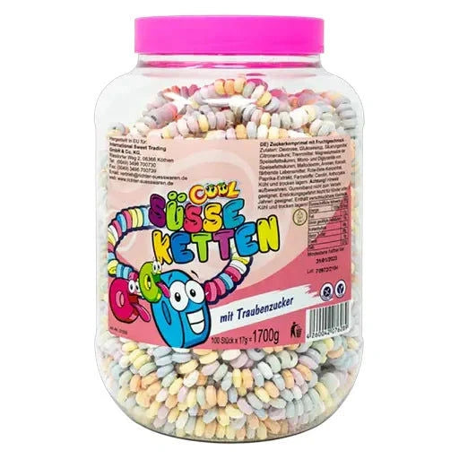 Cool Cool Süße Ketten 100 Stück in der Dose candytoys.ch Switzerland