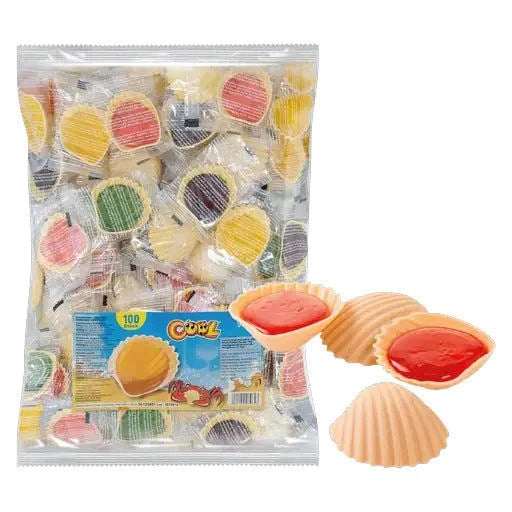 Cool Schleckmuscheln einzeln verpackt 100 Stück im Beutel candytoys.ch Switzerland