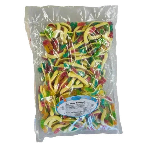 Coolcandy COOLCANDY Neon-Raupen - Fruchtgummi 2kg im Beutel candytoys.ch Switzerland
