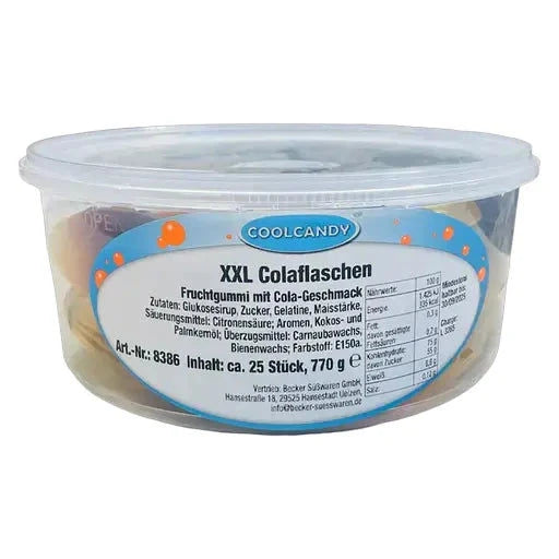 Coolcandy COOLCANDY XXL Colaflaschen 770g pro Dose candytoys.ch Switzerland