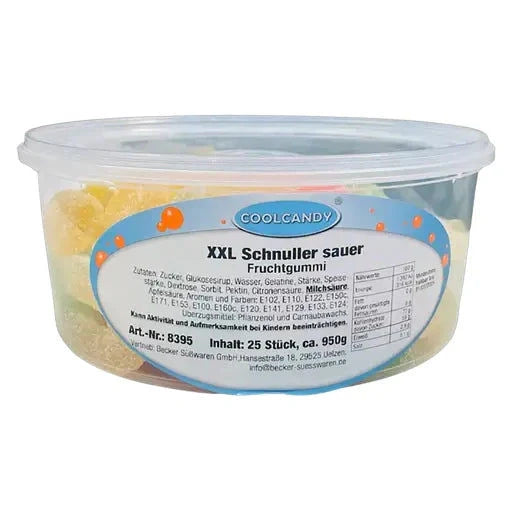 Coolcandy COOLCANDY XXL Schnuller sauer 950g pro Dose candytoys.ch Switzerland