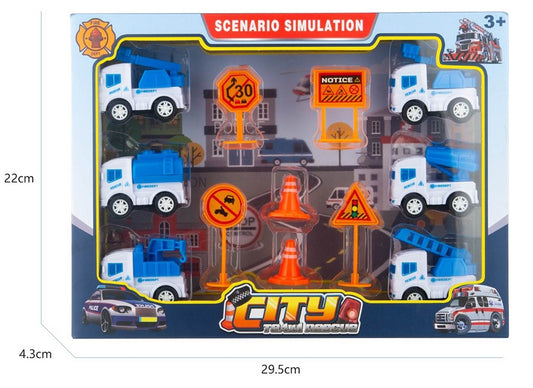 Feuerwehr 13 Teiliges-Set im Box verpackt ca 22x29,5x4,3cm