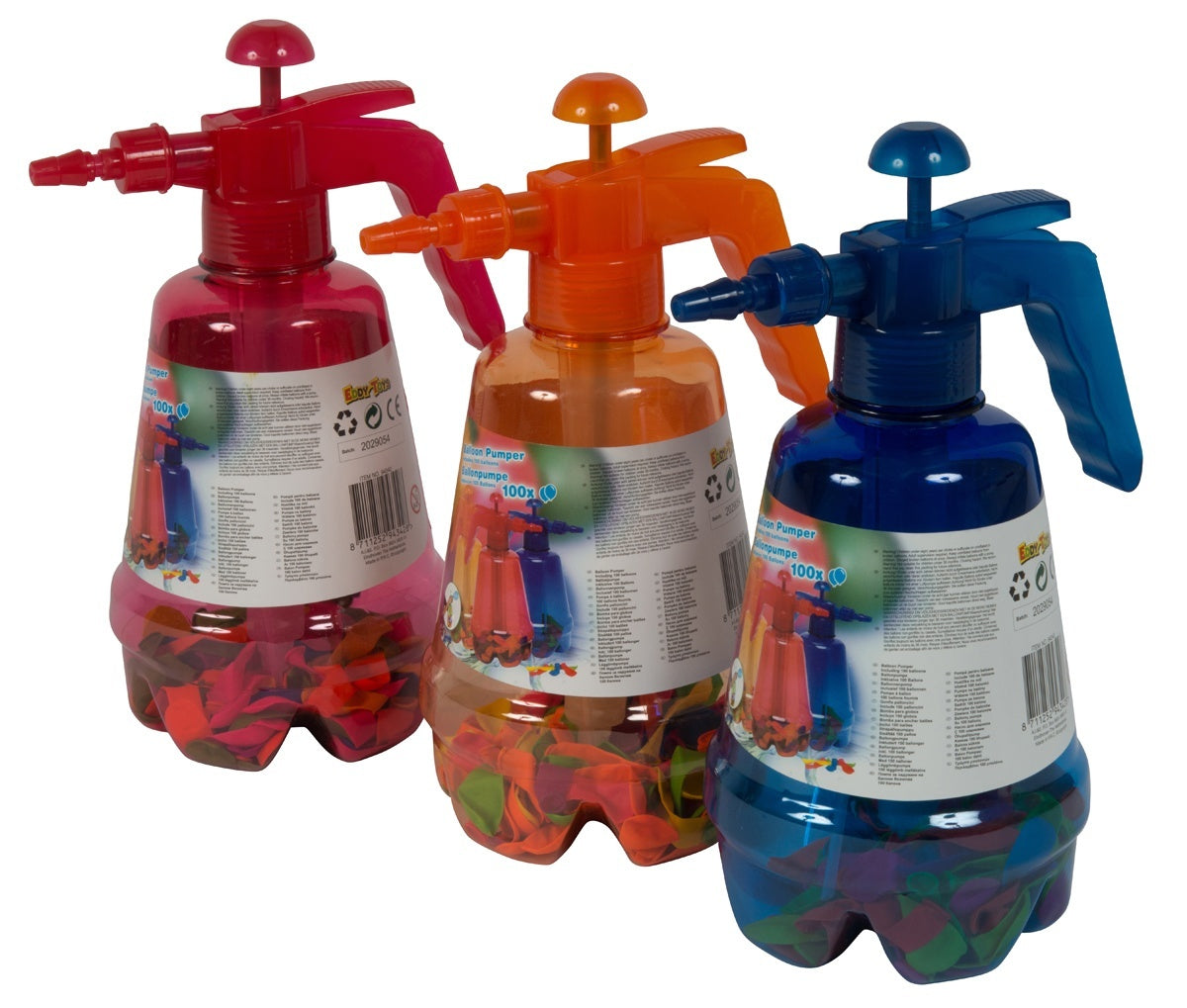 Wasserbomben 100 Stück in Pumpbehälter - ca 28cm