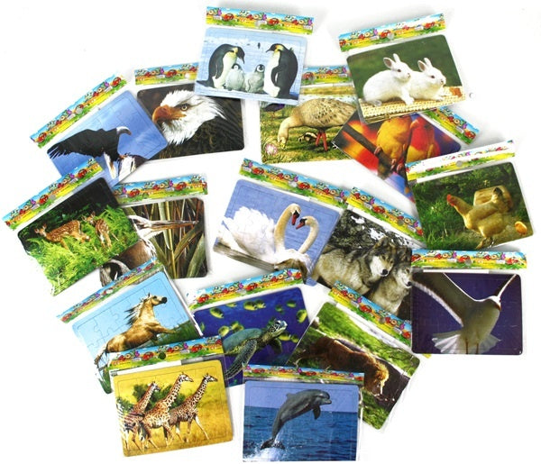 Puzzle 18-fach sortiert, 12x8,5 cm, vielseitig und ansprechend
