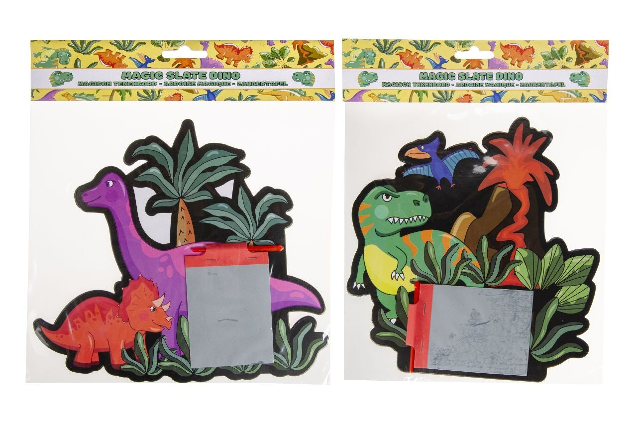Zaubertafel Dinosaurier 2-fach sortiert ca 24x20cm