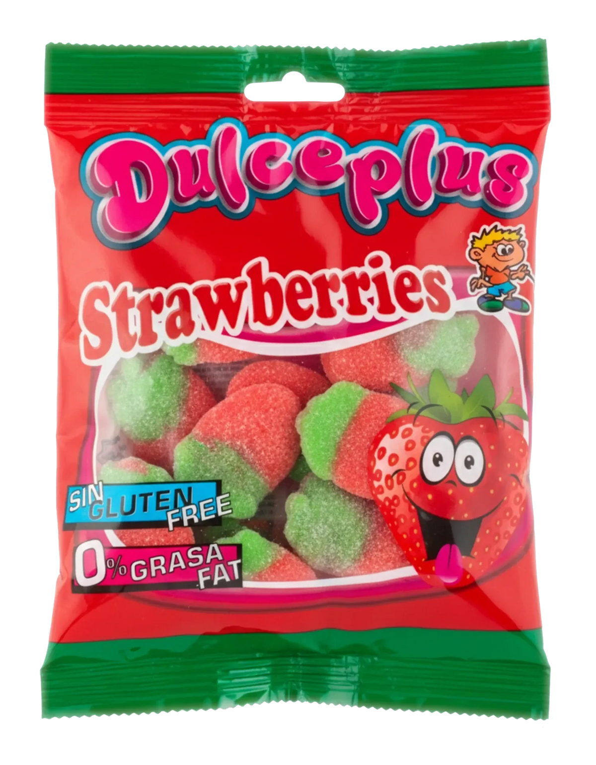 Dulceplus Dulceplus Fraise Des Bois Acide 1x100gr 100% Halal