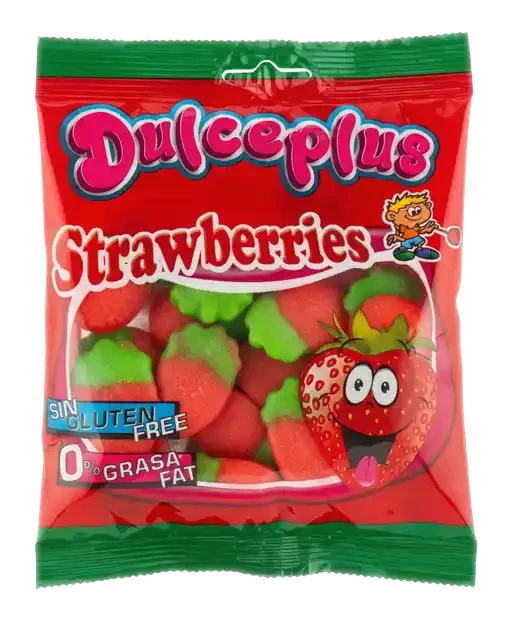 Dulceplus Dulceplus Fraise Sauvage Lisse 1x100gr 100% Halal
