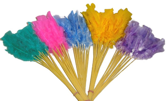 Neckwedel - Federwedel ca 55 cm - Bund 20 Stck