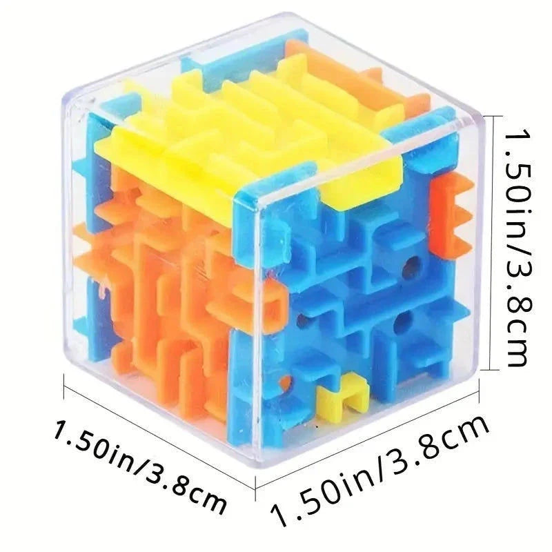 Elektroniktrade 3D Würfel-Maze mit Rollperlen - Spaß-Erziehungs-Spielzeug