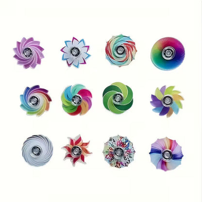 Elektroniktrade Acryl-Fidget-Spinner - 4 cm, verschiedene Muster und Farben, 1 Stück