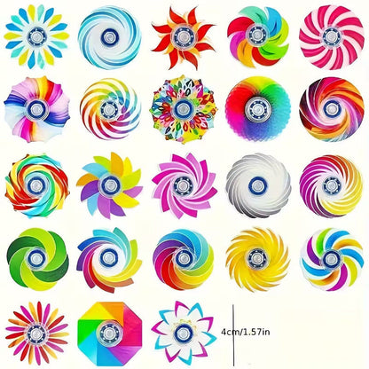 Elektroniktrade Acryl-Fidget-Spinner - 4 cm, verschiedene Muster und Farben, 1 Stück