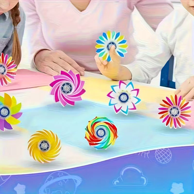 Elektroniktrade Acryl-Fidget-Spinner - 4 cm, verschiedene Muster und Farben, 1 Stück