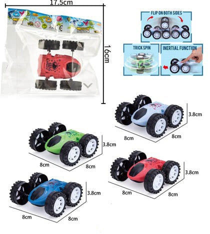 Elektroniktrade Überschlagauto sortiert, ca. 8 cm, verschiedene Farben, für Kinder