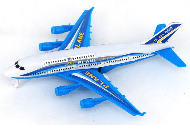 Flugzeug 17 cm mit Rückzugmechanismus - ideal für Kinder