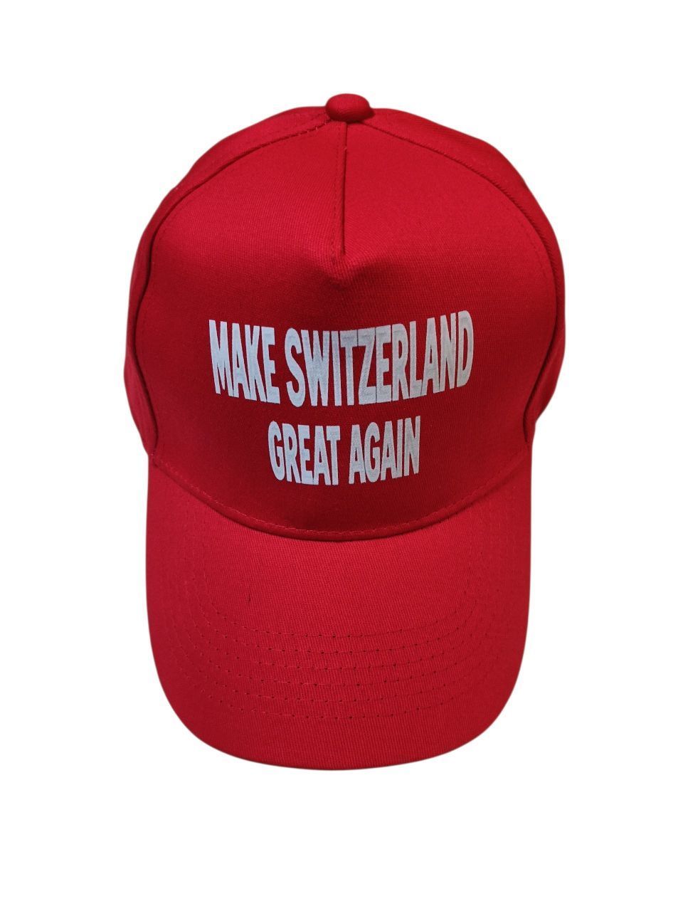 Elektroniktrade Make Switzerland Great Again Cap Rot – 100% Baumwolle, Verstellbar