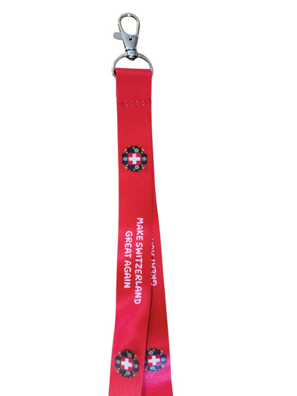 elektroniktrade Schlüsselband "Make Switzerland Great Again" - Hochwertiges Lanyard