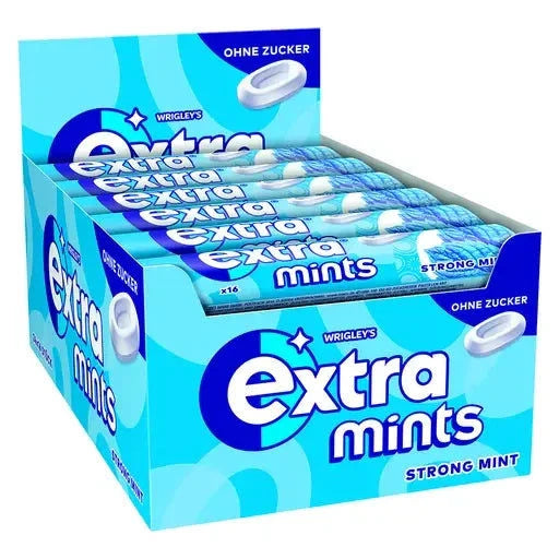 Extra Extra mints Stong Mint 24x16 im Karton candytoys.ch Switzerland