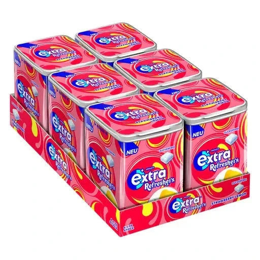 Extra Extra Refreshers Strawberry Lemon 6x35 Dragees candytoys.ch Switzerland