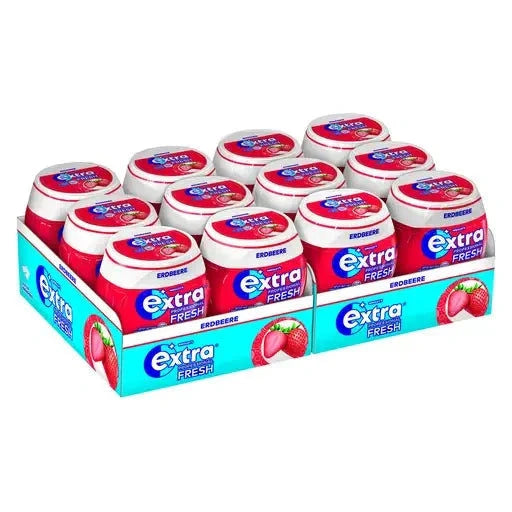 Extra Wrig. Extra Professional Fresh Erdbeere 12x50 Dragees candytoys.ch Switzerland