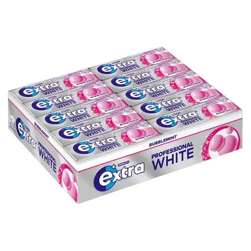 Extra Wrigley's Extra Professional White Bubblemint 30x10 Dragees candytoys.ch Switzerland