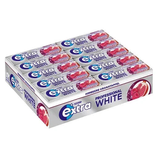 Extra Wrigley's Extra Professional White Himbeer Granatapfel 30x10 Dragees candytoys.ch Switzerland