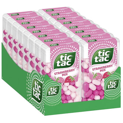 Ferrero Deutschland GmbH Tic Tac Strawberry Mix 110er, Großpackung, 16x54g
