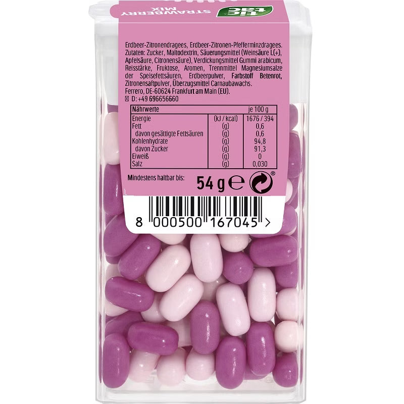 Ferrero Deutschland GmbH Tic Tac Strawberry Mix 110er, Großpackung, 1x54g 1 Packung