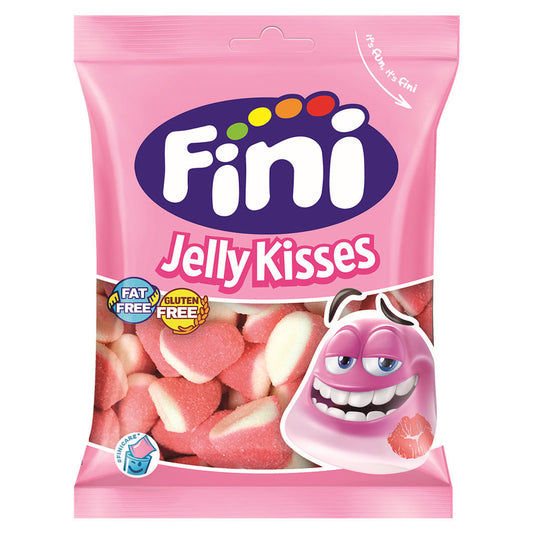 Fini Erdbeer Fruchtgummi Jelly Kisses 100 g – Fruchtige Süßigkeit