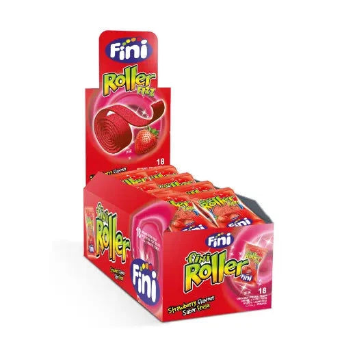 Fini Fini Roller Erdbeere 18 Stück im Karton candytoys.ch Switzerland
