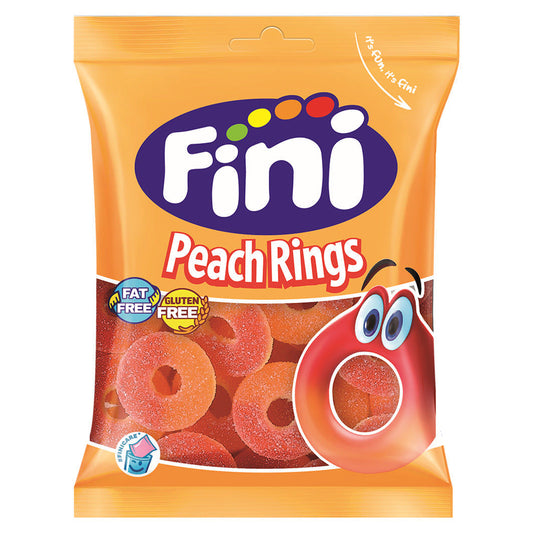 Fini Fruchtgummi Pfirsichringe 100g - Zarte und fruchtige Süßigkeit