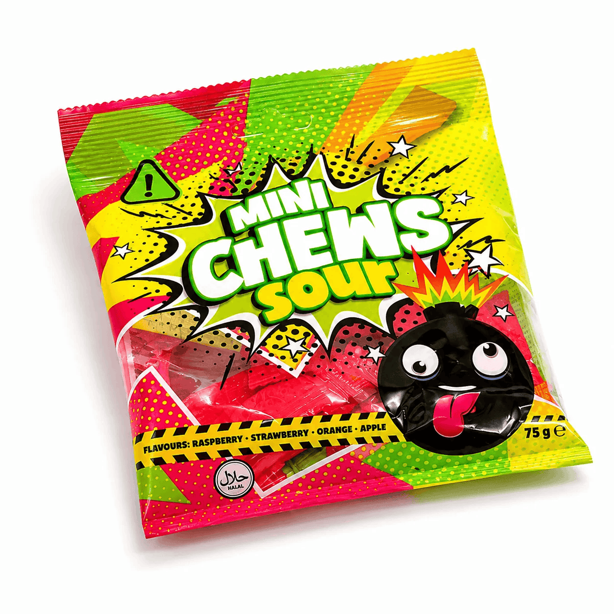 Fundiez Mini Chews Sour 175 g - Fruchtige Kaubonbons mit saurem Geschmack MHD: 16.12.2026