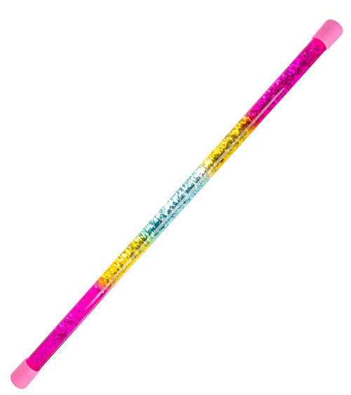 Glitzer Stab regenbogenfarben ca 45,5 cm lang Ø ca 2 cm