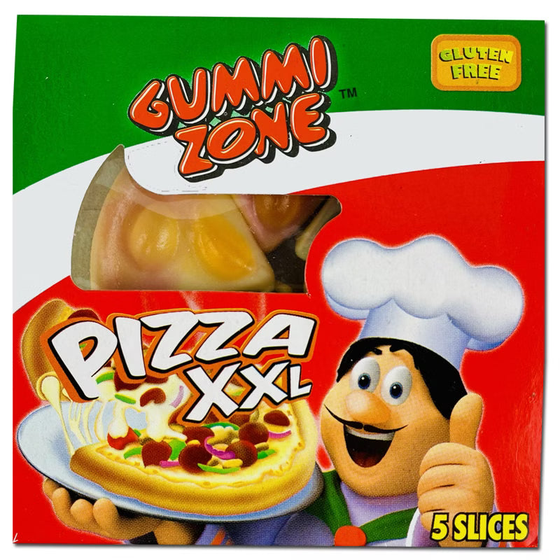 Gummi Zone Fruchtgummi Pizza XXL - 1 Stück à 21g, fruchtiger Genuss