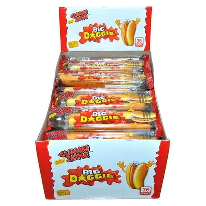 Gummi Zone Gummi Zone Big Doggie Hot Dog 36 Stück im Karton candytoys.ch Switzerland