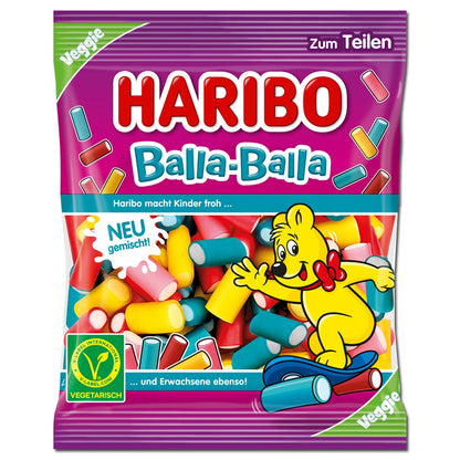 Haribo Balla Balla Fruchtgummi, 160g Beutel mit fruchtigem Konfekt