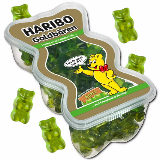 HARIBO GmbH & Co. KG Haribo Goldbären Apfel, Fruchtgummi, 450g Dose