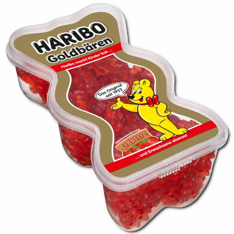 HARIBO GmbH & Co. KG Haribo Goldbären Erdbeere, Fruchtgummi, 450g Dose