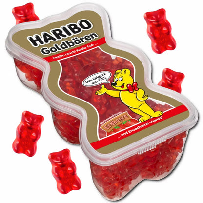 HARIBO GmbH & Co. KG Haribo Goldbären Erdbeere, Fruchtgummi, 450g Dose