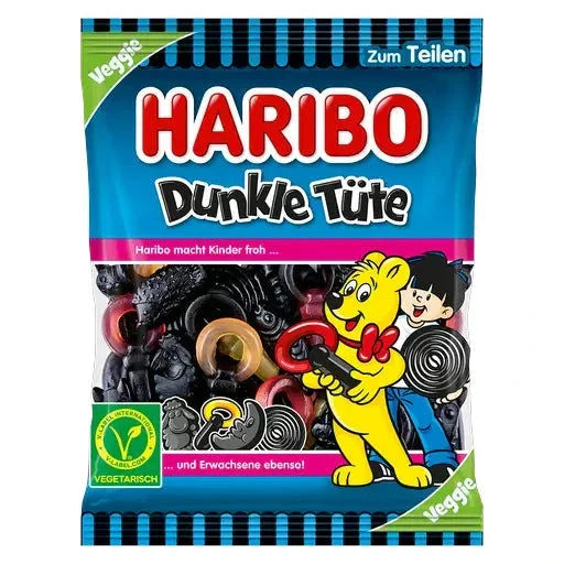 Haribo Haribo Dunkle Tüte 175g candytoys.ch Switzerland