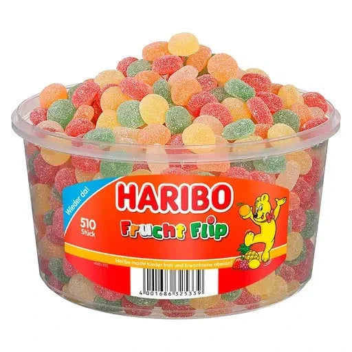 Haribo Haribo Frucht Flip 510 Stück in der Dose candytoys.ch Switzerland